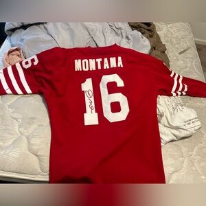 Mitchell&Ness vintage signed Joe Montana 49ers jersey Limited Edition